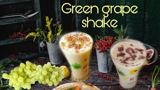 Two Types of Grapes Smoothie  Green grape milk shake  Banana grapes shake [upl. by Salta]