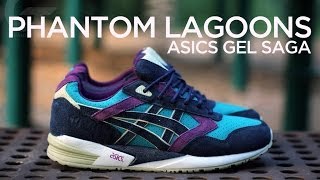 Closer Look BAIT x Asics Gel Saga  quotPhantom Lagoonsquot [upl. by Milak]