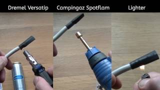 Quick comparison Dremel Versatip vs Campingaz Spotflam [upl. by Aliakim899]