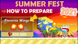 How to Prepare for SUMMERFEST 2021 EASY PROFIT  GrowTopia [upl. by Farmelo]