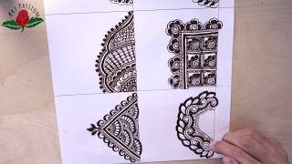 corner and curve ideas for intricate mehendi designs for beginner [upl. by Berti814]