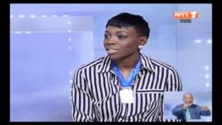 SportAthlétisme Muriel Ahouré invité du Journal télévisé de RTI1 [upl. by Laoj713]