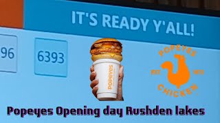 Popeyes opening day 🍔 🍔 at Rushden lakes [upl. by Dam438]