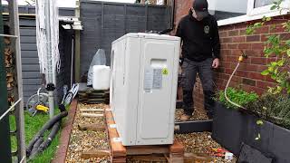 Installing The New Not Yet Available Heat Pump R290 Clivet Unit [upl. by Rici]