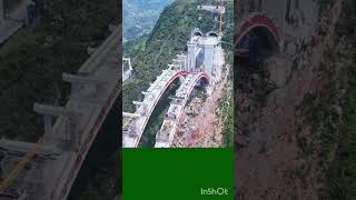 The speed of bridge construction in Guizhou China is spectacular amazingchina [upl. by Anayk]