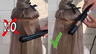 How to curl hair with flat iron Curls tutorial [upl. by Ayotaj341]