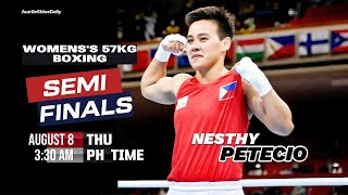 Nesthy Petecio vs Poland Julia Szeremeta Olympic Boxing SemiFinals Showdown [upl. by Celie]