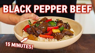 The Easiest Beef Stir Fry You Can Eat Everyday l Black Pepper Beef in 15 Minutes [upl. by Avner]