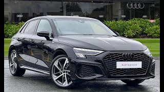 2024 Approved Used Audi A3 Sportback Black Edition 35 TFSI 150 PS S tronic  Stoke Audi [upl. by Tallulah]