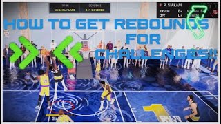 How to get rebounds fast with any player for challenges in NBA 2K22 MYTEAM [upl. by Lemieux]