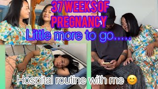 GRWM for 37 week pregnancy hospital routine wait is not away \ sahilampmaya [upl. by Tartaglia]