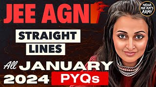 AGNI SERIES STRAIGHT LINES JEE MAINS  NEHA AGRAWAL  ALL PYQs of JAN 2024Theory jee2025 jee2026 [upl. by Archangel459]