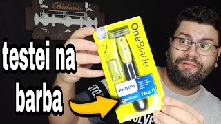 Barbeador Elétrico Philips OneBlade qp2510  opinião de barbeiro esse vale a pena [upl. by Ardyce408]