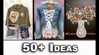 50 Compilation of Ideas for Upcycle Sewing  Thrift Flip Ideas [upl. by Lyrrad]