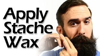 How to Apply Mustache Wax Like a Boss [upl. by Ahsikcin]