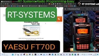 RTSYSTEMS Yaesu FT70D Programming Software Set Up [upl. by Aleina]