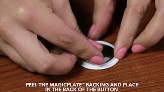 How To Install a MagicPlate on a PopSockets® grip to use with a Scosche MagicMount [upl. by Aynatal]