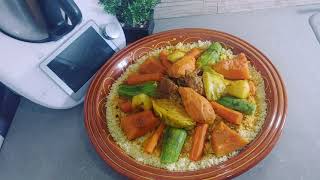 Couscous Marocain  Moroccan Couscous  Cuscús marroquí thermomix couscous cuscus [upl. by Durant]