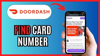 How To Find Card Number On DoorDash 2024 [upl. by Lasky]