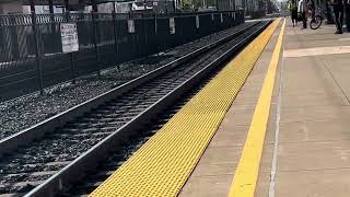 Caltrain 406 arrives San Mateo with JPBX 924 and has train number 666 on the locomotive [upl. by Lemuelah]