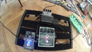 Ambient Guitar Drones  EHX Superego MXR M300 amp Boss RV6 Reverb pedals [upl. by Macnamara20]