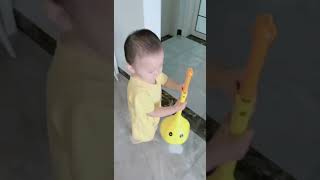 TwoYearOld Baby Takes The Initiative To Help Mom With Housework baby funny cute [upl. by Hackett]