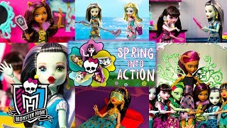 Monster High Spring Into Action Stop Motion Series Compilation  Monster High [upl. by Aicena]