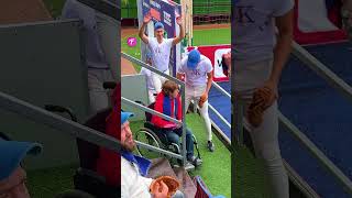 Players Unite to Honor a Fan in a Wheelchair shorts [upl. by Rozella]