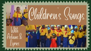 CHILDREN SONGS WITH LYRICS AND ACTIONS  NYIMBO ZA WATOTO SDA [upl. by Malchus]