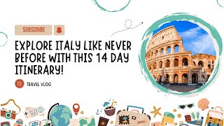 Explore Italy Like Never Before with This 14 Day Itinerary [upl. by Oilime759]