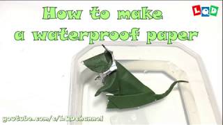 How to make a waterproof paper [upl. by Manley]