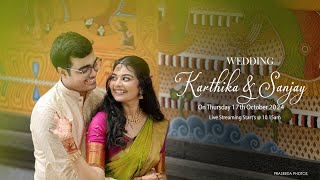 Wedding Live  Karthika amp Sanjay  Praseeda Photos  9447991711 [upl. by Ynatterb]