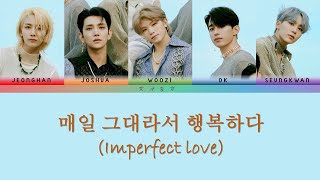 【繁】SEVENTEEN  Imperfect Love『韓英中字羅馬認聲』歌詞 [upl. by Idihc749]