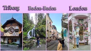 Last Europe travel vlog Triberg BadenBaden and London 🇩🇪 🇬🇧 [upl. by Antebi152]