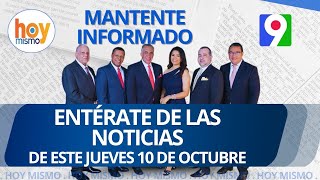 Titulares de prensa dominicana jueves 10 de octubre 2024  Hoy Mismo [upl. by Eirrok]