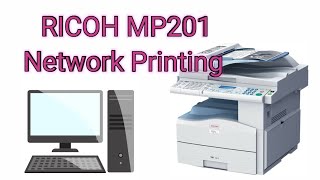 Ricoh MP 201 Network Printer Installation  Ricoh Printer Installation [upl. by Aymer]