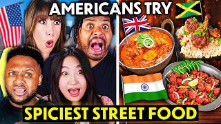 Americans Try The Spiciest Street Food From Around The World [upl. by Laresa277]