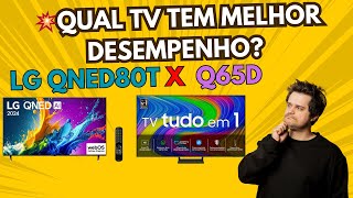 LG QNED80 vs SAMSUNG Q65D Qual a MELHOR TV PARA VOCÊ [upl. by Orling509]