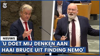 Timmermans clasht met Wilders ‘U speelt de lieve Milders’ [upl. by Irroc16]