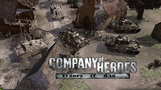 Company of Heroes Land Of Panzers 1vs2 Expert Europe At War mod [upl. by Anivlac]