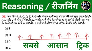 Reasoning रीजनिंगSeating ArrangementForRAILWAY NTPC GROUP D SSC CGL CHSL MTS BANK [upl. by Ddot]