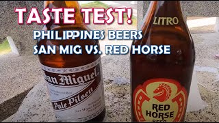 PHILIPPINES BEER CHALLENGE San Miguel v Red Horse US man tastes tests PH brews Which beer won [upl. by Blanchard72]