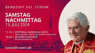 LIVE Benedikt XVI Forum in Altötting  Samstag Nachmittag 10 Juli 2024 [upl. by Anyat]