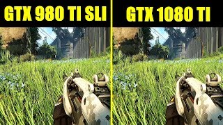 Crysis 3 GTX 1080 TI Vs GTX 980 TI SLI 8700K Frame Rate Comparison [upl. by Aniloj]