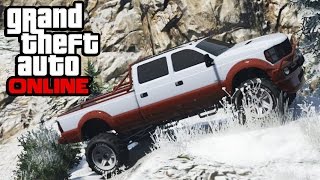 GTA 5  Snow Mountain Climbing  4x4 OffRoading GTA V Online Snow [upl. by Yanel116]