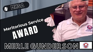 2024 MHSA Meritorious Service Award  Merle Gunderson [upl. by Niraj477]