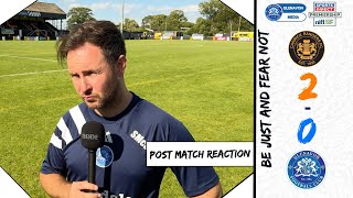 REACTION Stephen McDonnell Post Match Interview  Carrick 20 Glenavon  Sports Direct Prem 10824 [upl. by Attaynek332]