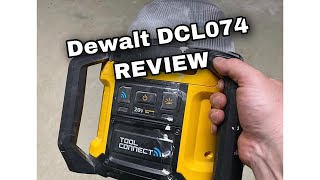 Dewalt 20v LED Work Light DCL074 Review  Dewalt Connect App Demo [upl. by Ennaitsirhc149]