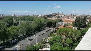 Roma Giardino degli Aranci  Panorama  Discovering Rome [upl. by Elata]