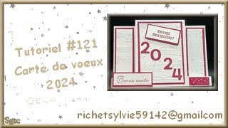 Tutoriel 121 Carte voeux 2024 [upl. by Aicila]